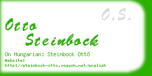 otto steinbock business card